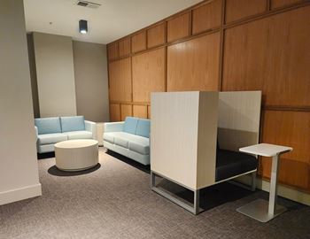 Work lounge seating area